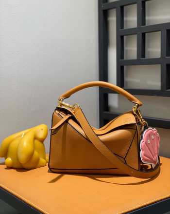 Loewe Mini Puzzle Edge Bag In Brown 24x10x14cm