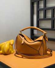 Loewe Mini Puzzle Edge Bag In Brown 24x10x14cm - 6