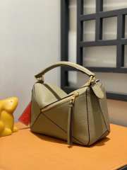 Loewe Mini Puzzle Edge Bag In Green 24x10x14cm - 6