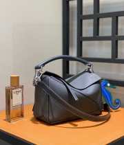 Loewe Mini Puzzle Edge Bag In Blue 24x10x14cm - 5