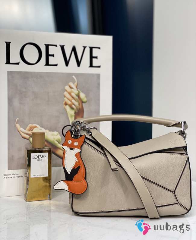 Loewe Mini Puzzle Edge Bag In Gray 24x10x14cm - 1