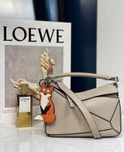 Loewe Mini Puzzle Edge Bag In Gray 24x10x14cm - 1