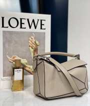 Loewe Mini Puzzle Edge Bag In Gray 24x10x14cm - 6