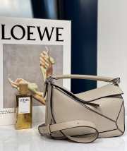 Loewe Mini Puzzle Edge Bag In Gray 24x10x14cm - 2