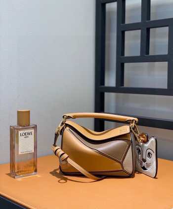 Loewe Mini Puzzle Edge Bag Brown 18x8x12cm