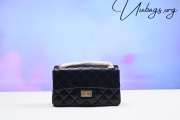 Chanel Mini 2.55 Flapbag In Black With Gold Buckle 15x20x6cm - 1