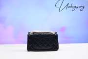 Chanel Mini 2.55 Flapbag In Black With Gold Buckle 15x20x6cm - 2