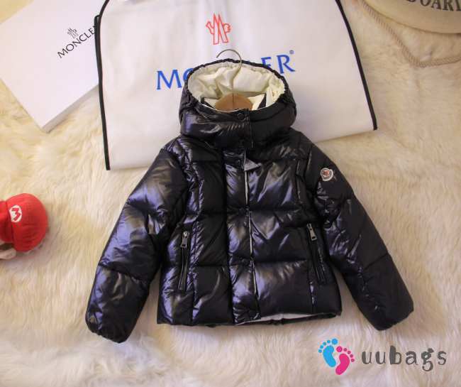 Moncler Kid Winter Down Jacket Black  - 1