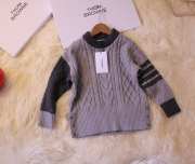 Thom browne winter kid sweaters in purple - 1