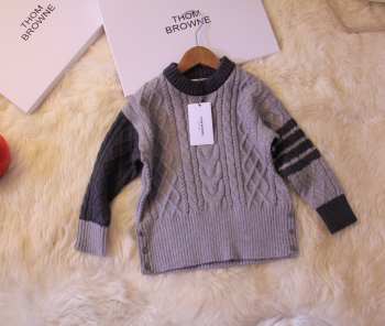 Thom browne winter kid sweaters in purple