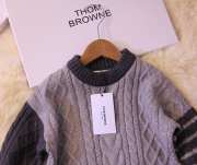 Thom browne winter kid sweaters in purple - 4