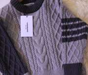 Thom browne winter kid sweaters in purple - 5