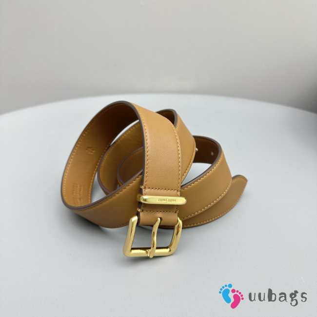 Miu Miu caramel belt 3cm - 1