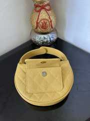 Chanel Quilted Caviar Small Hula Hoop Yellow 16x16x5.5cm - 2