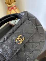 Chanel Quilted Caviar Small Hula Hoop Black 16x16x5.5cm - 5