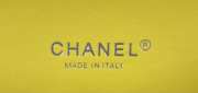 Chanel Flap bag raffia Tweed in yellow with silver hardware 20cm - 5