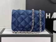 Chanel Denim Printed Belt Bag Dark Blue 20cm - 6