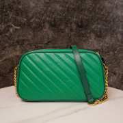 Gucci Marmont Small Shoulder Bag In Green 24x13x7cm - 3