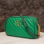 Gucci Marmont Small Shoulder Bag In Green 24x13x7cm - 2