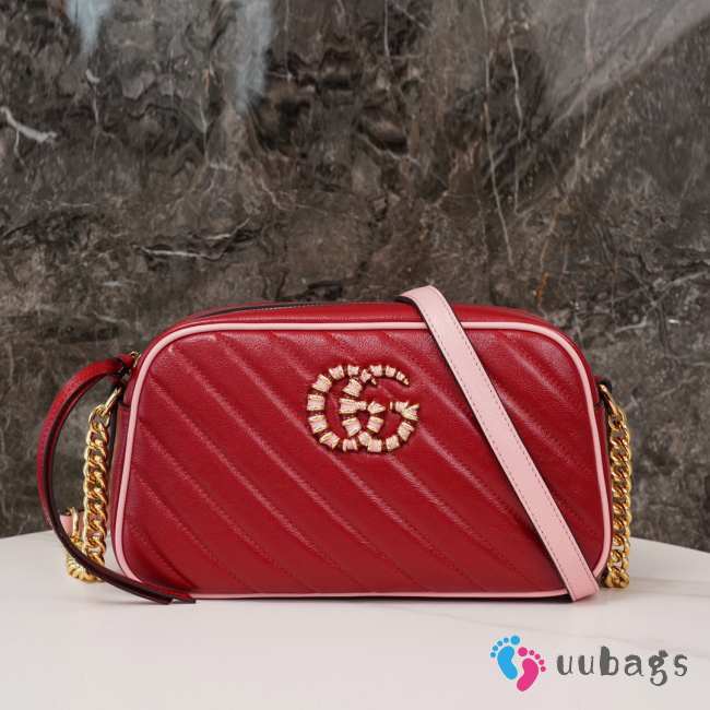 Gucci Marmont Small Shoulder Bag In Red 24x13x7cm - 1