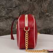 Gucci Marmont Small Shoulder Bag In Red 24x13x7cm - 4