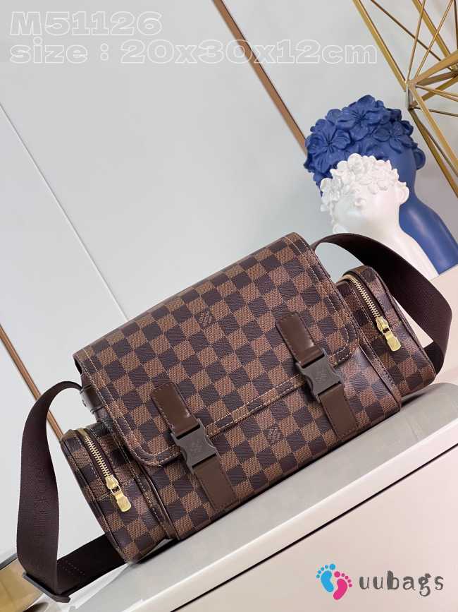 Louis Vuitton Damier Ebene Reporter Melville Bag 20x30x12cm - 1