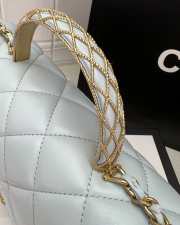 Chanel Flap Bag With Chain Lambskin & Gold-Tone Metal Light Blue - 2