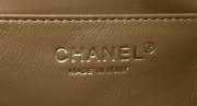 Chanel Flap Bag With Chain Lambskin & Gold-Tone Metal Brown - 2