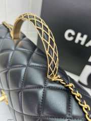 Chanel Flap Bag With Chain Lambskin & Gold-Tone Metal Black - 3