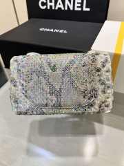 Chanel classic flap bag python skin with gold buckle 02 20cm - 2