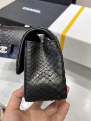 Chanel classic flap bag python skin with gold buckle 03 20cm - 5