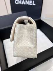 Chanel classic flap bag python skin with gold buckle 19 20cm - 2