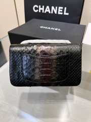 Chanel classic flap bag python skin with gold buckle 21 20cm - 5