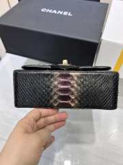 Chanel classic flap bag python skin with gold buckle 21 20cm - 2