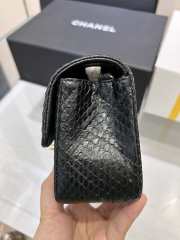 Chanel classic flap bag python skin with gold buckle 21 20cm - 4