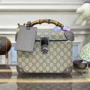 Gucci Globe-Trotter GG Beauty Case GG Canvas In Beige 25x23x12cm - 1