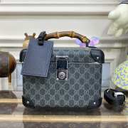 Gucci Globe-Trotter GG Beauty Case GG Canvas In Blue 25x23x12cm - 1