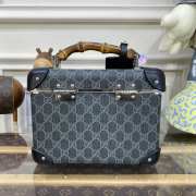 Gucci Globe-Trotter GG Beauty Case GG Canvas In Blue 25x23x12cm - 2