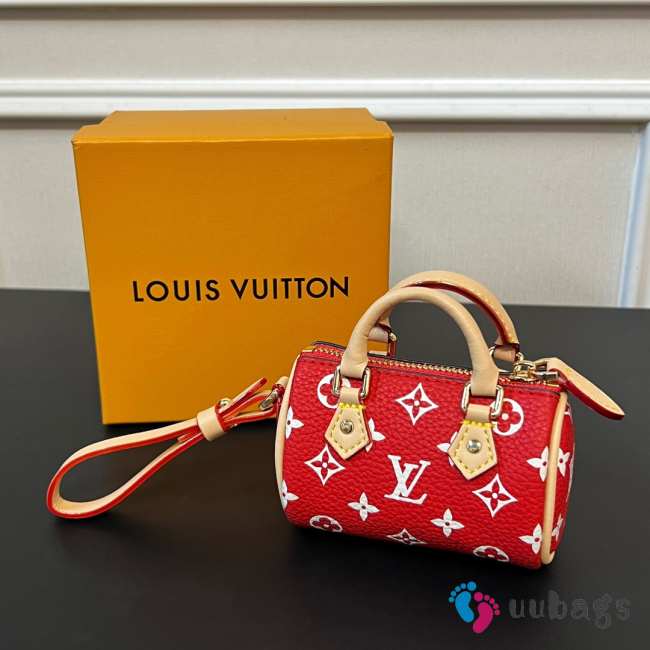 Louis Vuitton Mini Keepall In Red 10×5×6cm - 1