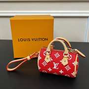 Louis Vuitton Mini Keepall In Red 10×5×6cm - 1