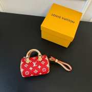 Louis Vuitton Mini Keepall In Red 10×5×6cm - 3