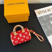 Louis Vuitton Mini Keepall In Red 10×5×6cm - 6