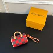 Louis Vuitton Mini Keepall In Red & Black 10×5×6cm - 6