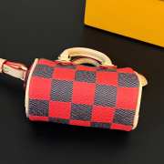 Louis Vuitton Mini Keepall In Red & Black 10×5×6cm - 5