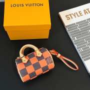 Louis Vuitton Mini Keepall In Orange  10×5×6cm - 5