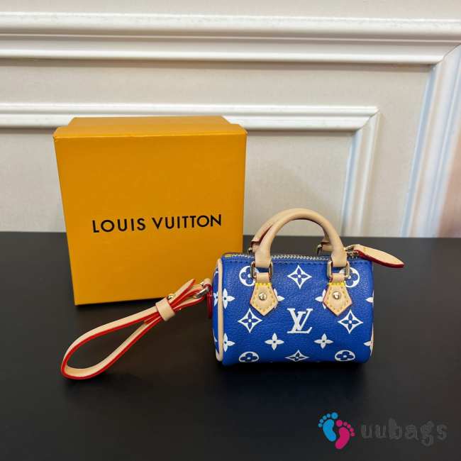 Louis Vuitton Mini Keepall In Blue 10×5×6cm - 1