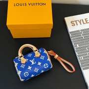 Louis Vuitton Mini Keepall In Blue 10×5×6cm - 4