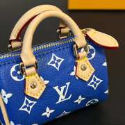 Louis Vuitton Mini Keepall In Blue 10×5×6cm - 2