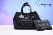 Dior Small Toujours Bag Macrocannage Calfskin In Black - 1