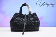 Dior Small Toujours Bag Macrocannage Calfskin In Black - 6